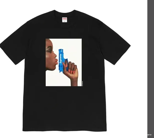 Printed Gun M Portrait XL Pistol Black S 1 Water L T-shirt WEEK Tee Female Short Water sleeved White 1001